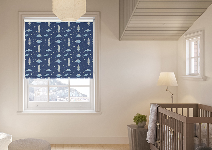 Blast Off, Celestial Blue - Twist&Fit Roller Blind - Image 3
